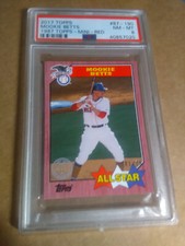 Mookie Betts PSA NM-MT 8 1/25 2017 MINI RED  1987 all-star Los Angeles Dodgers