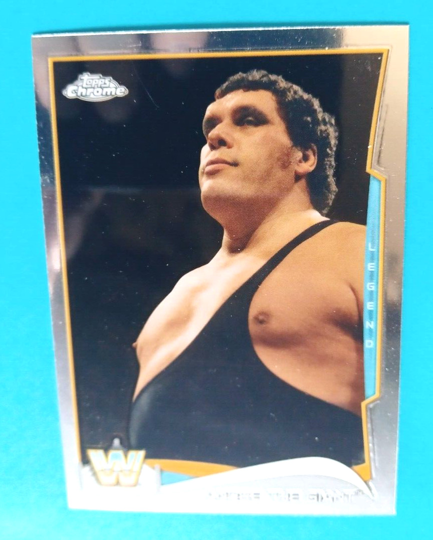 2014 TOPPS CHROME WWE ANDRE THE GIANT #96 BASE CARD 7'4" 520 LBS