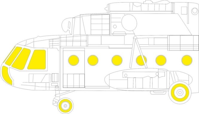 Eduard Accessories EX933 - 1:48 Mi-8MT TFace 1/48 ZVEZDA - New