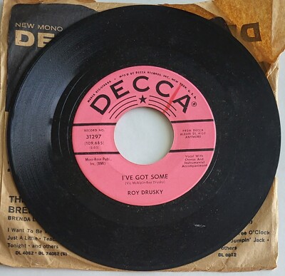 Roy Drusky....''I Went Out Of My Way & I've Got Some'' 45 RPM 7'' Vinyl Record 