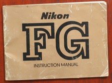 NIKON FG INSTRUCTION BOOK, 64 PAGES, INCLUDES WARRANTY LEAFLET/157211