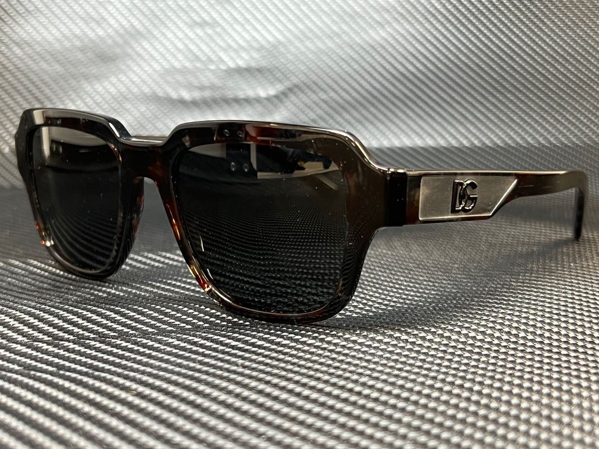 ウ*ん様 Dolce & Gabbana サイズ52 DOLCE & GABBANA DG4402 335687 Grey Havana Square 52 mm Men's