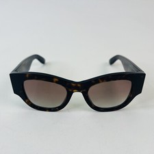 ALEXANDER MCQUEEN AM0420S 002 Brown Havana Frame w/ Brown Gradient Sunglasses