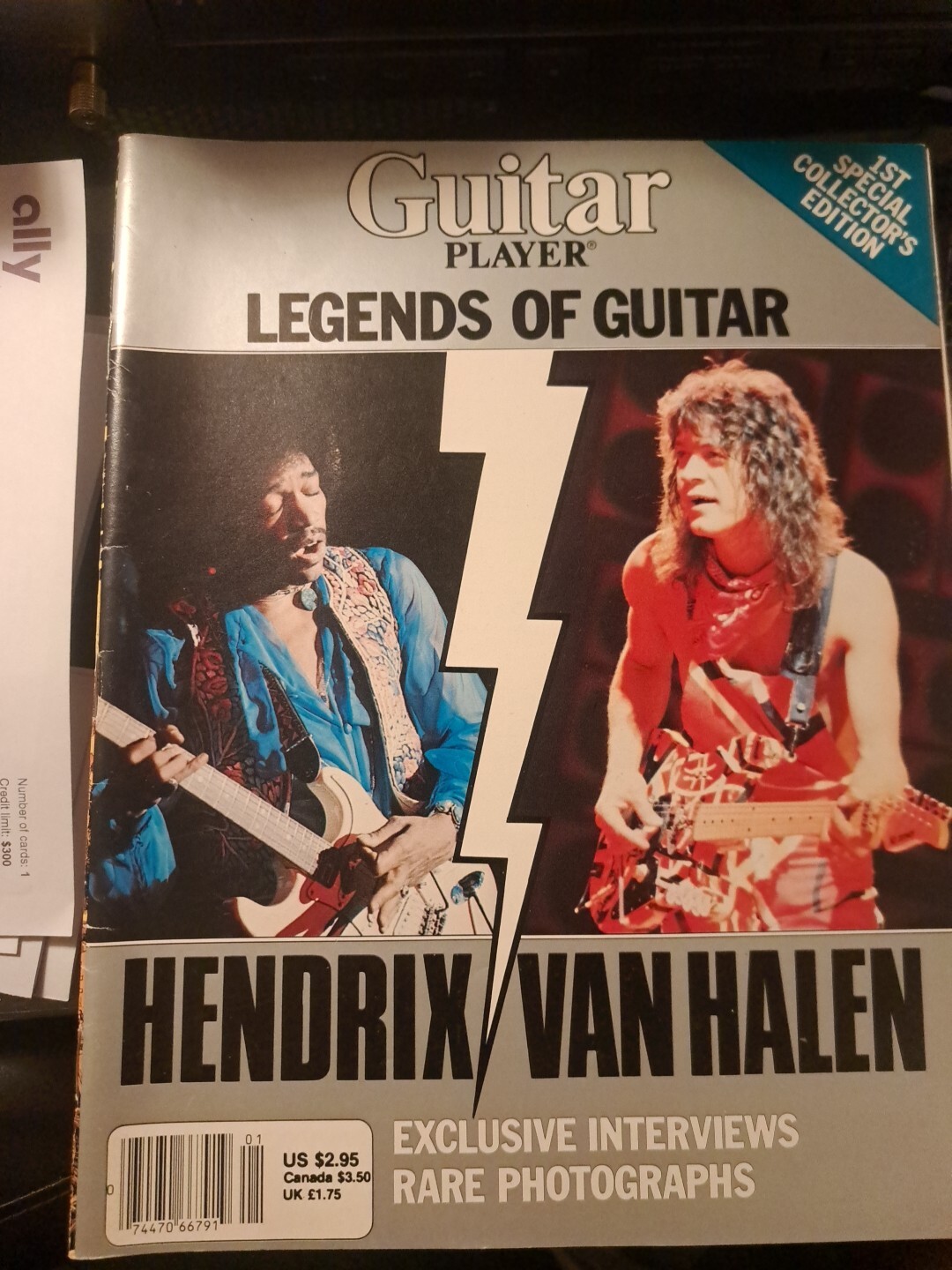 GUITAR PLAYER LEGENDS OF GUITAR Eddie Van Halen Jimi Hendrix eBay