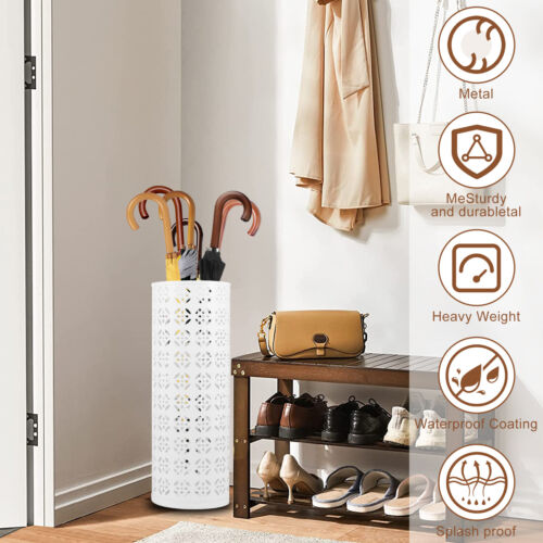 Umbrella Stand Rack Metal Umbrella Holder Freestanding Umbrella Stand -~ - Picture 5 of 14