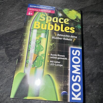 Kosmos Experimentier Set Space Bubbles Mitbringspiel Mini Raketen Lavalampe neu
