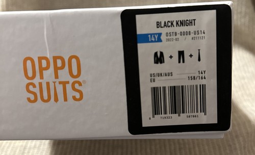 OppoSuits Boys Black Long Sleeve Notch Lapel Single Breasted Suit Set Size 14Y🫧 - Picture 2 of 3