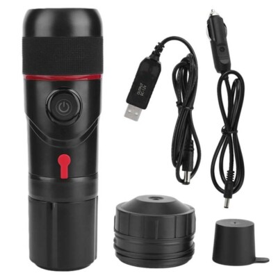 Coffee Machine- Car Dual Use Self Heating Outdoor Travel USB/Cigarette  Lighter