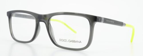 Okulary DOLCE GABBANA DG 5030 3160 neonowe żółte szare przezroczyste prostokątne etui - Zdjęcie 1 z 9