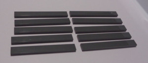 9 x LEGO 4162/4211008 Black 1x8 Tile Creator/City/Star Wars/Castle/Friends