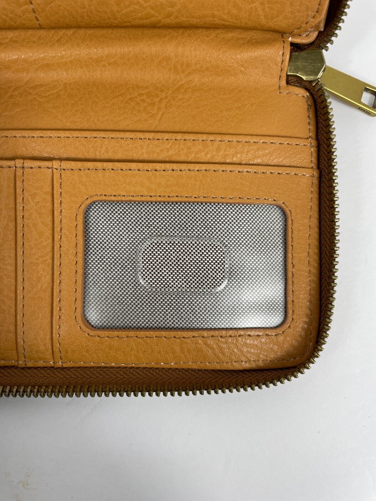 Fossil Liza Leather Wallet Zip Around - image 12