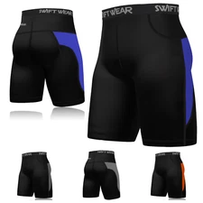 Mens Compression Boxer Shorts Base layers Sports Briefs skin fit gym pants YOGA