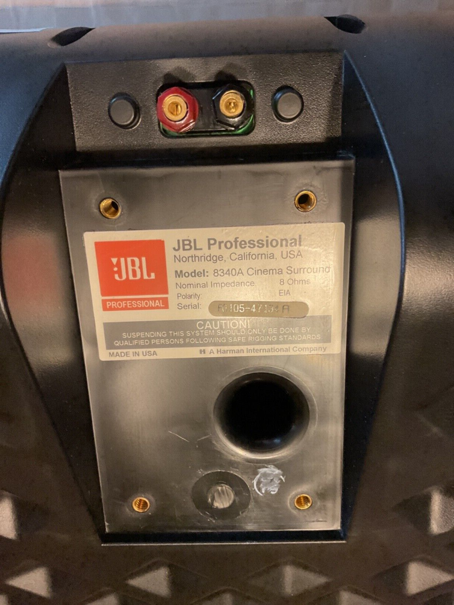 JBL PROFESSIONAL 8340A CINEMA SURROUND SINGLE SPEAKER - 250 JBL PROFESSIONAL 8340A CINEMA SURROUND SINGLE SPEAKER - 250