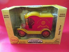 Gearbox 1912 Ford Delivery Truck Shell Oil Coin Bank 1:24 New