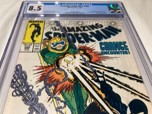 Amazing Spider-Man 298 CGC 8.5 VF+ Copper Age 1° App di Eddie Brock 1988 - Foto 4 di 19