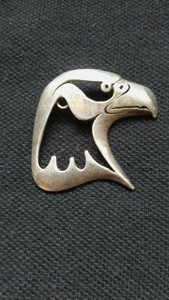Vintage Sterling Silver Flying Eagle w Lightning Bolt Charm ETC1428