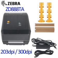 Zebra ZD888TA /DA 203dpi/300dpi 4-inch Thermal Black White Desktop printer LOT
