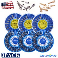 Dental Screw Post Endo Conical Screw Kit Refill Stainless Steel/24K Gold Plated 
