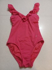 Lands End Draper James Swimsuit Size 2 One-piece Red Ruffle Padded Beach