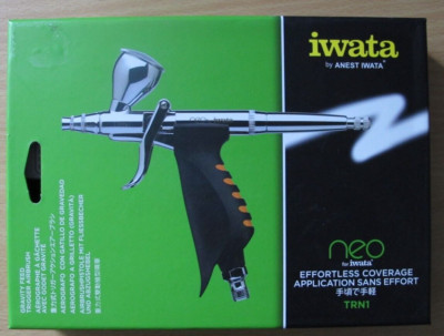 Iwata Airbrushes Gravity Feed Trigger Airbrush TRN1  IWAN5500 Open Box unused