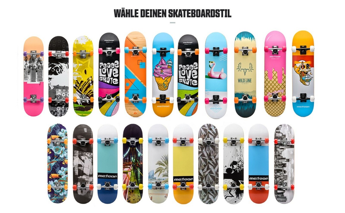 Skateboard Board Old School Madera Canadiense Kickboard Niños Cubierta