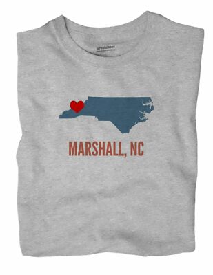 Marshall North Carolina NC T-Shirt HEART