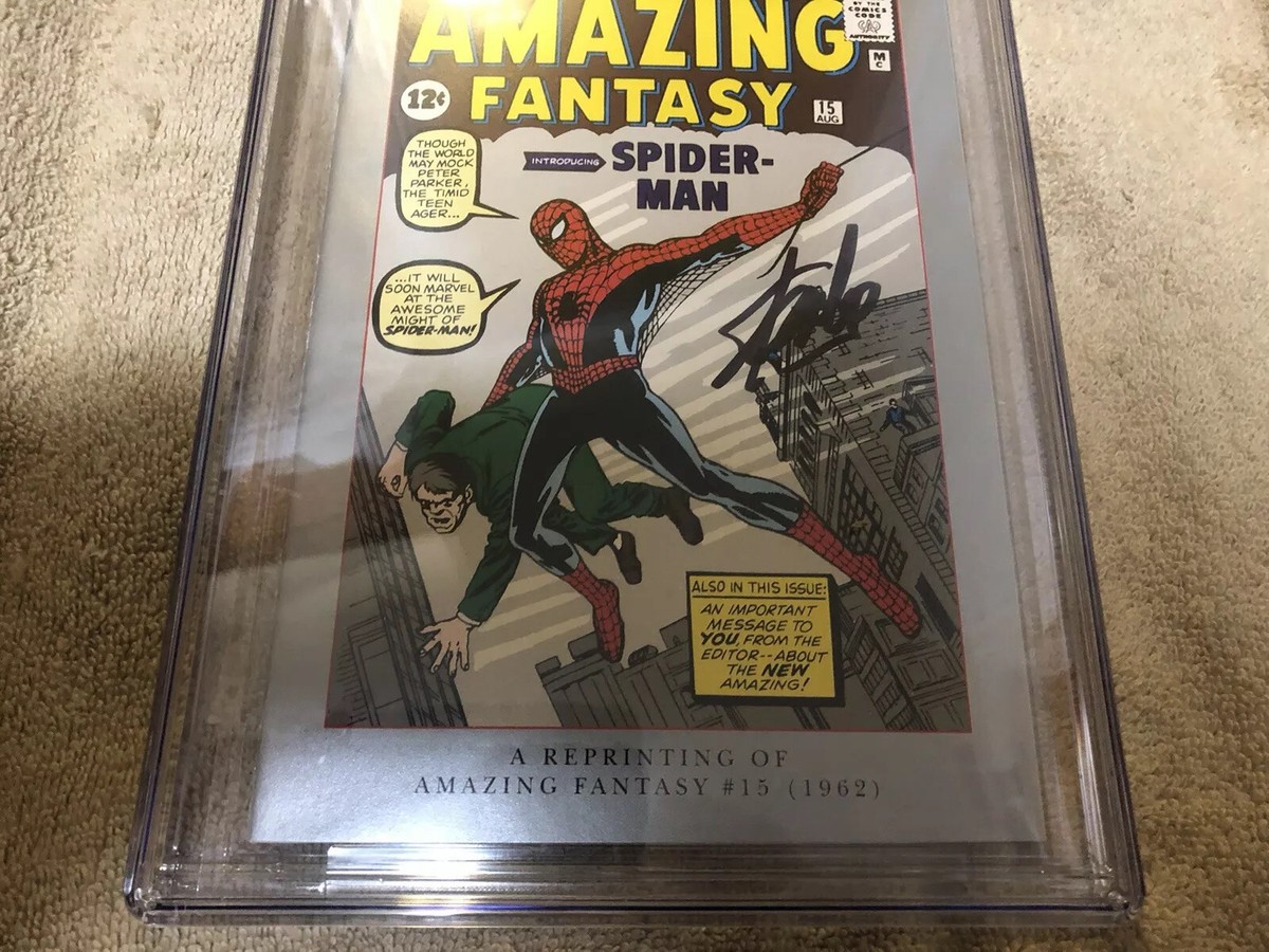 Amazing Fantasy 15 CGC SS 9.8 Stan Lee Auto Milestone Ed 1st