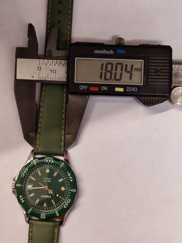 TISSOT PR 50 ATOLLO QUARTZ GREEN DIAL J185/285K SWISS MEN'S FULL WORKING VINTAGE - Picture 24 of 24