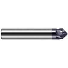 Harvey 908432-C3 Solid Carbide Chamfer Mill: 5 Flutes, 1/2" Diam x 0.21 LOC