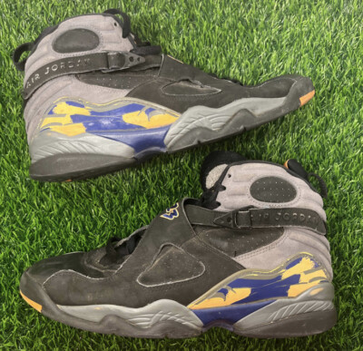 Nike Air Jordan 8 VIII Retro Phoenix Suns Black Size 9 Sneakers