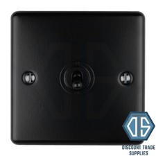 Matt Black Screwed Switches and Sockets Full Range