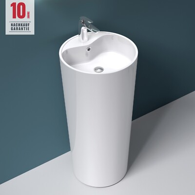 Waschsäule Stand-Waschbecken Waschtisch-Säule Design Colossum35 aus Mineralguss