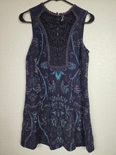 Free People Vintage Sleeveless Lace Panel Dress XS