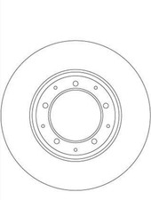 TRW DF6905 Disque de frein pour LAND ROVER DEFENDER 298x14mm, 5x136, plein