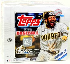 2021 TOPPS SERIES 2 BASEBALL JUMBO HTA 6 BOX CASE BLOWOUT CARDS