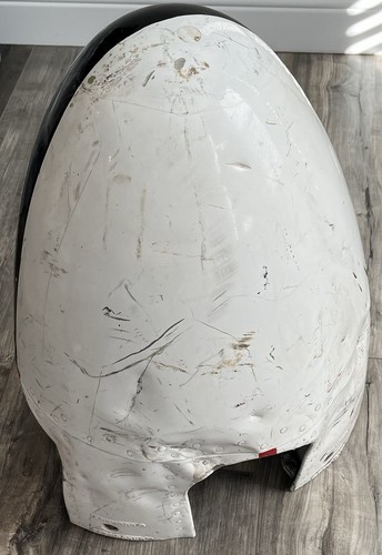 Vintage Airplane Propeller Nose Cone Dome Black & White - Picture 5 of 7
