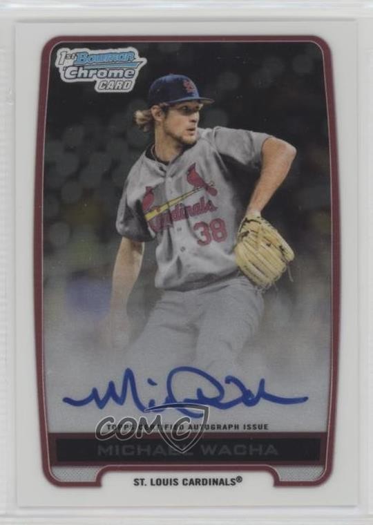 2012 Bowman Draft Chrome Draft Picks Auto Michael Wacha #BCA-MW Auto 6u5