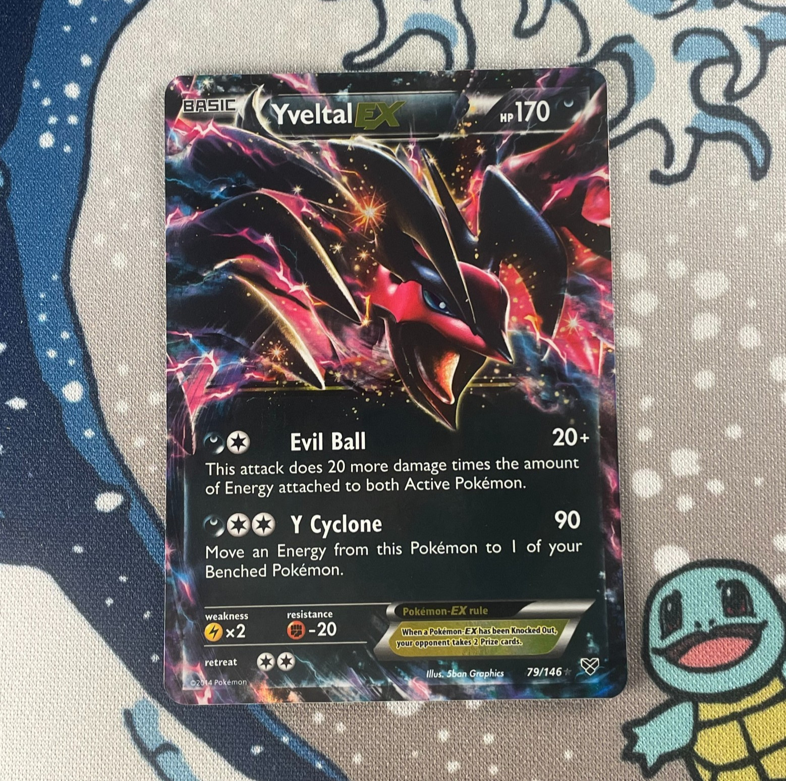Yveltal EX 79/146 Ultra Rare Holo XY Base Set Pokemon Card 2014 LP/MP