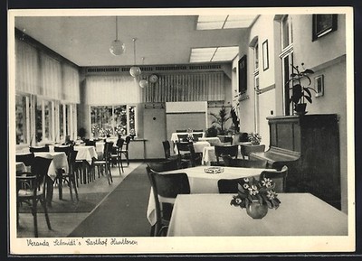 Huntlosen i. O., Schmidt´s Gasthof, Innenansicht, Ansichtskarte 