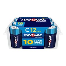 Rayovac C Batteries, C Cell Battery, 12 Count...