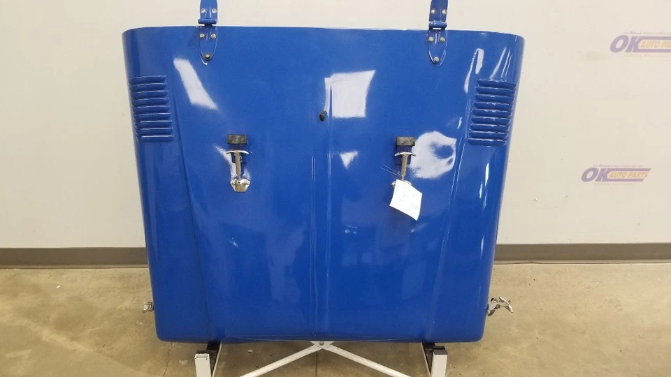 1980 TOYOTA LAND CRUISER FJ43 HOOD ASSEMBLY WITH HINGES BLUE - Image 2 of 4