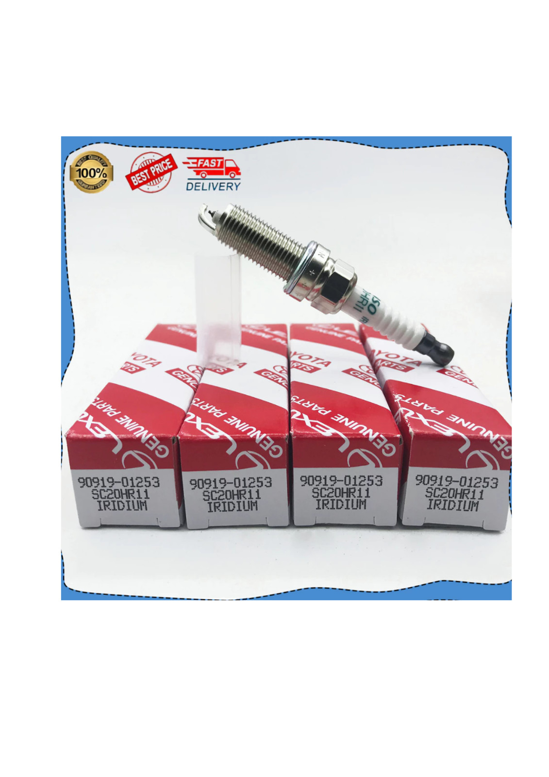 6pcs Genuine DENSO Iridium Spark Plugs OEM 90919-01210 SK20R11 3297 for Toyota