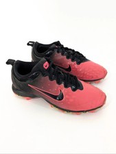 Nike Hyperdiamond Keystone Softball Cleats - Size 5.5 Girls - Neon Coral Black