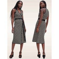Diane von Furstenberg for Target Vintage Weave Knit Wrap Midi Dress Size Small