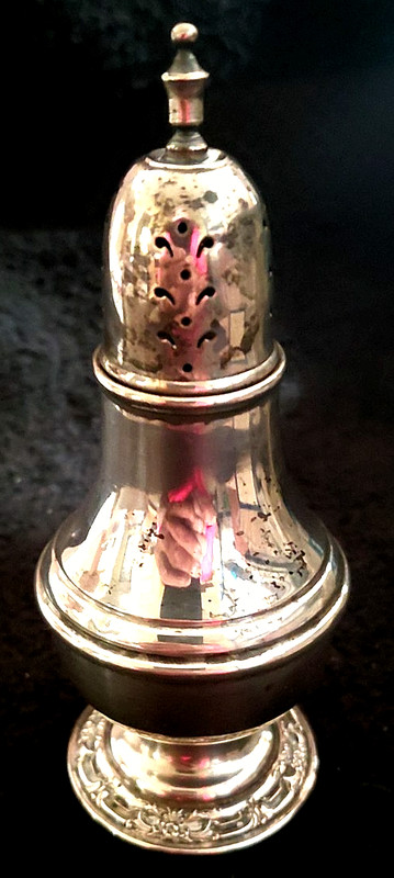 International Sterling Silver "Wild Rose" Salt Shaker Weighted S122
