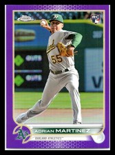 2022 Topps Chrome Update #USC99 Adrian Martinez Purple Refractor Athletics