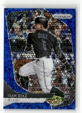 2020 Panini Prizm #25 Isan Diaz Blue Donut Circles Prizm #/199 RC ROOKIE
