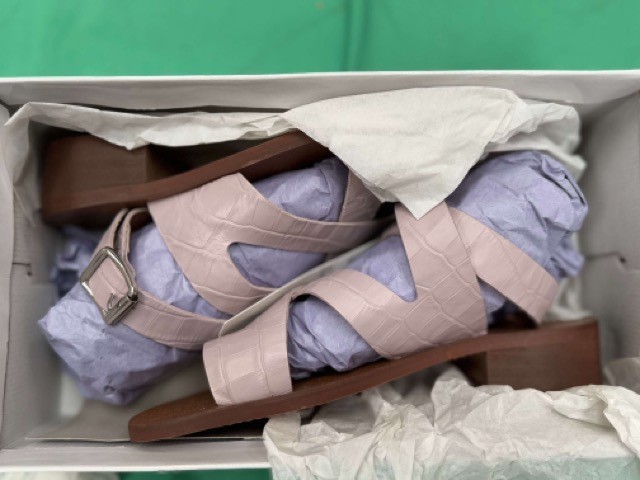 Find Women’s Croc Strap Sandals UK 3 Violet Lilac Buckle Summer Shoes image 8
