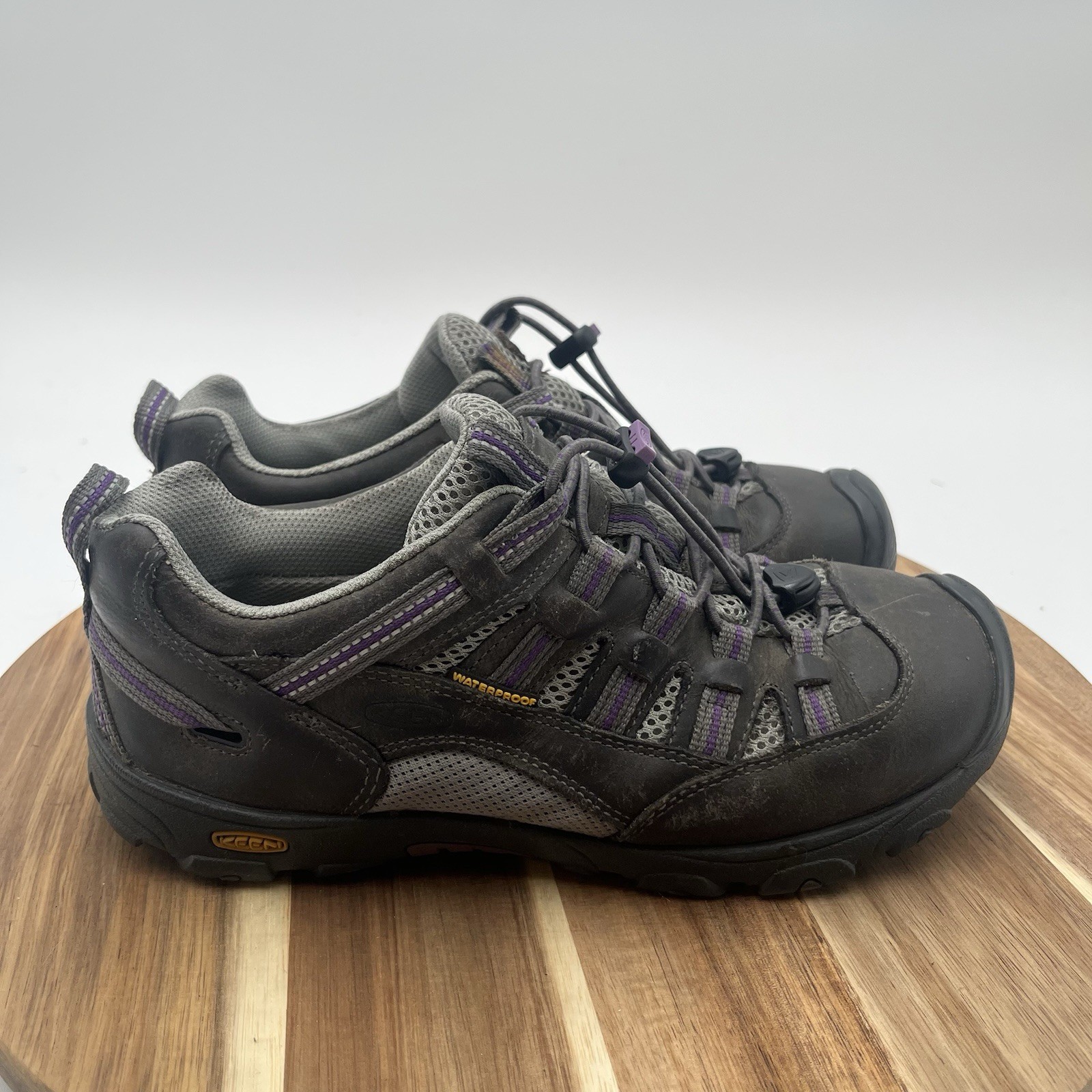 Scarpa Keen Alamosa grigia in pelle impermeabile atletica outdoor trail escursionismo uomo 6 US