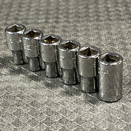 MINT Snap-on Tools 1/4” Drive Inverted E TORX Shallow Sockets / 6 Piece SET - Picture 10 of 16
